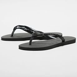 Vente flash ⌛ Tongs Femme Slim Glitter II Noir de Havaianas 🔔 -Antony Morato Soldes havaianas 305745 4146975 4057 20220325T141848 03