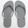 Acheter 🌟 Tongs Femme Slim Glitter II Gris Argenté de Havaianas 🧨