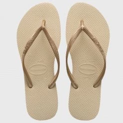 Le moins cher 😍 Tongs Femme Slim Beige de Havaianas 🥰