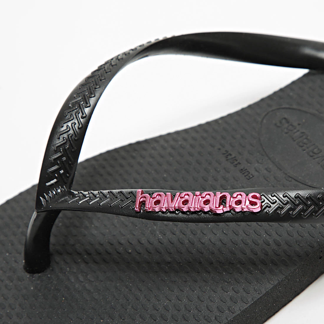 Meilleure affaire ❤️ Tongs Femme Slim Logo Metallic Noir Rose de Havaianas 🎁 2 Meilleure affaire ❤️ Tongs Femme Slim Logo Metallic Noir Rose de Havaianas 🎁 – Image 2