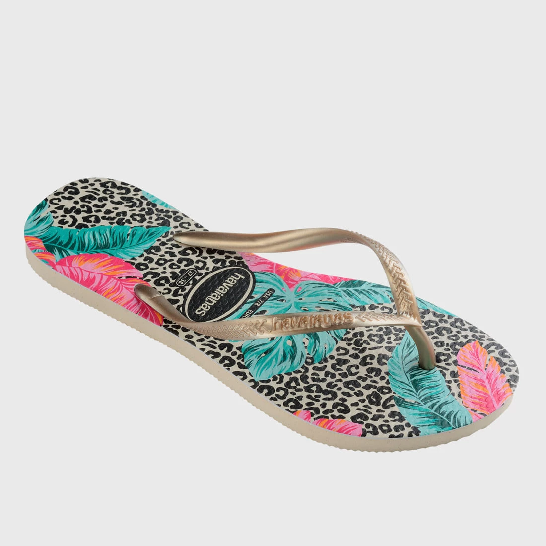 Offres 😍 Tongs Femme Slim Animals Floral Beige de Havaianas 😍 2 Offres 😍 Tongs Femme Slim Animals Floral Beige de Havaianas 😍 – Image 2
