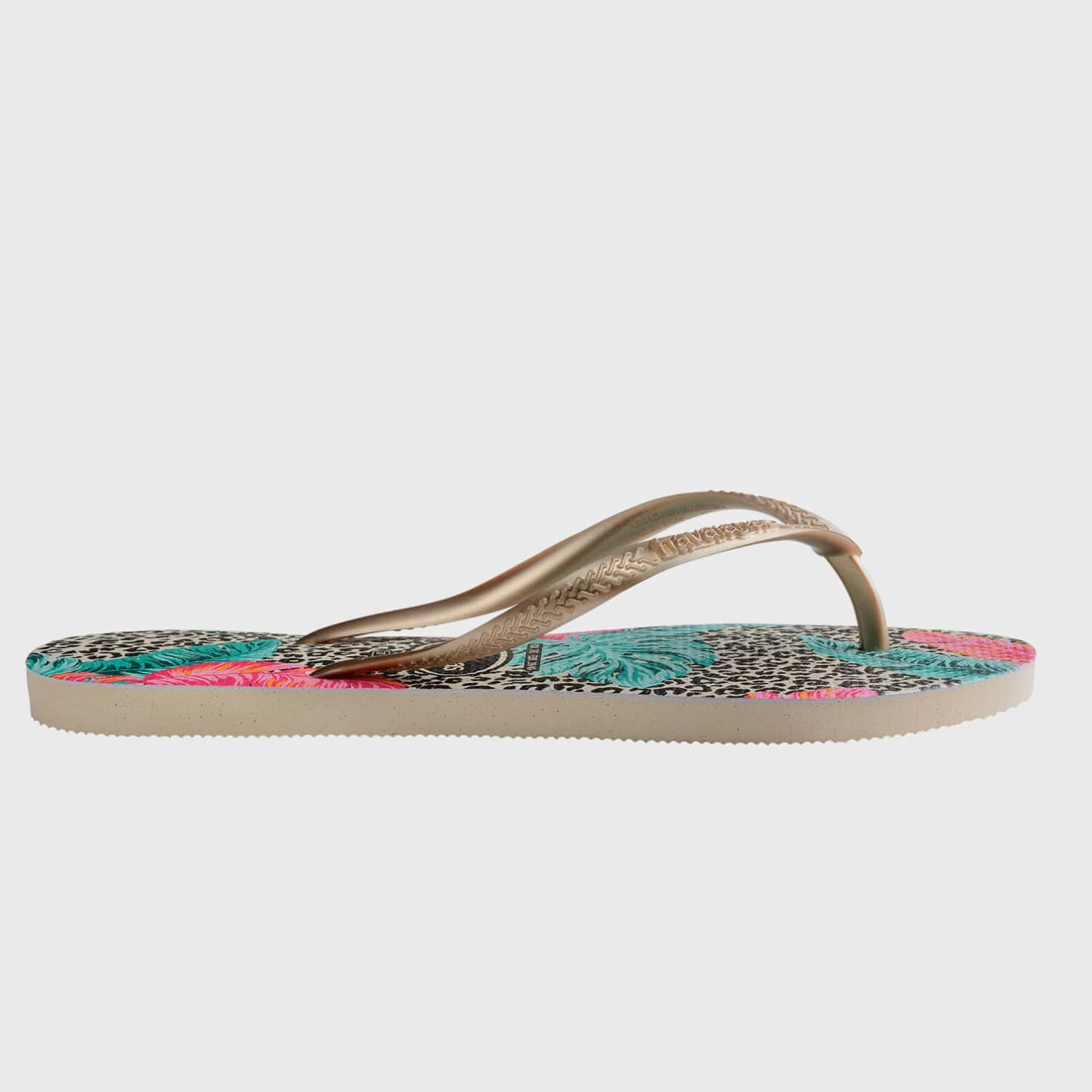 Offres 😍 Tongs Femme Slim Animals Floral Beige de Havaianas 😍 3 Offres 😍 Tongs Femme Slim Animals Floral Beige de Havaianas 😍 – Image 3