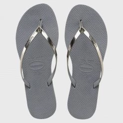 Coupon 🛒 Tongs Femme You Metallic Gris Argenté de Havaianas 🔥