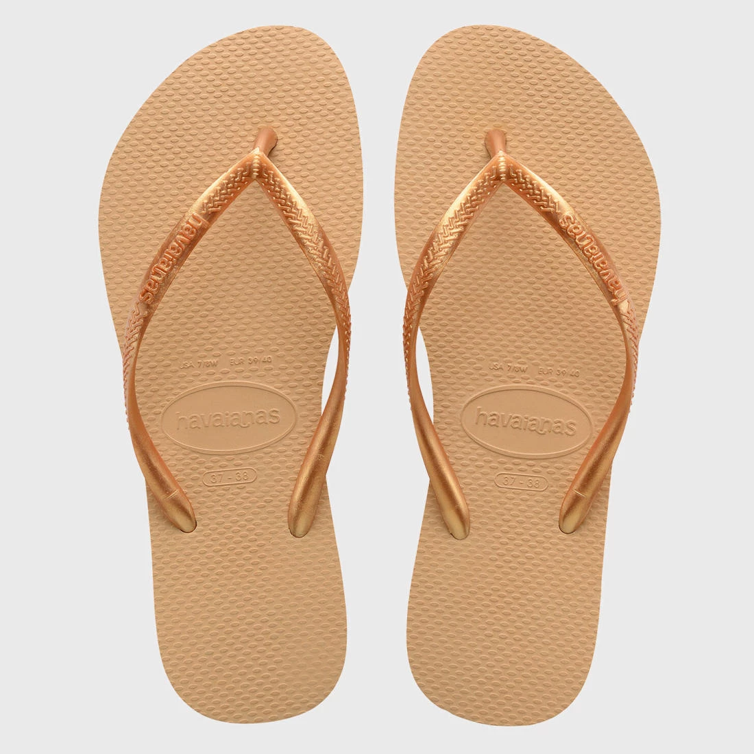 Meilleur prix ⭐ Tongs Femme Slim Beige de Havaianas 👍 1 Meilleur prix ⭐ Tongs Femme Slim Beige de Havaianas 👍