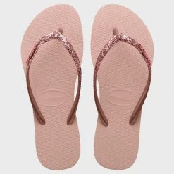 De gros 🎁 Tongs Femme Slim Glitter II Rose de Havaianas 🎁