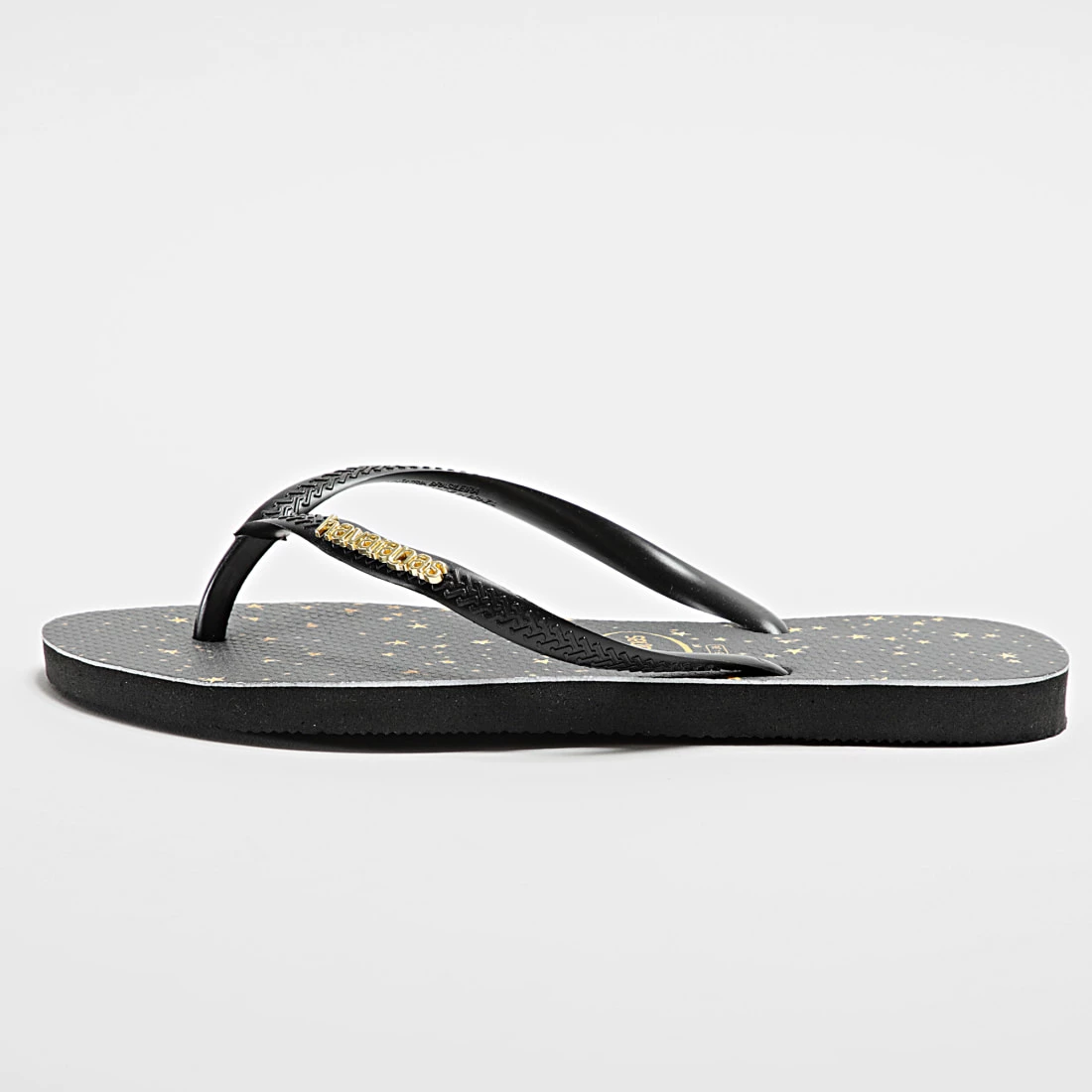 Meilleure affaire 🛒 Tongs Femme Slide Classic Metallic Noir Doré de Havaianas 👍 3 Meilleure affaire 🛒 Tongs Femme Slide Classic Metallic Noir Doré de Havaianas 👍 – Image 3