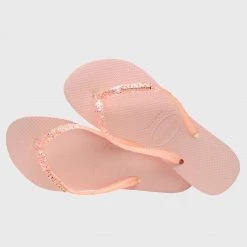 Meilleure vente 🛒 Tongs Femme Glitter Rose de Havaianas 🎁