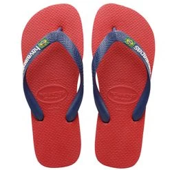 Nouveau 👍 Tongs Brasil Logo 4110850 Rouge Brique de Havaianas 🎉