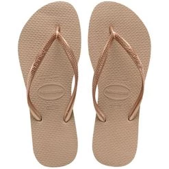 Offres ⌛ Tongs Femme Slim 4000030 Marron Clair de Havaianas ⭐