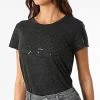 Bon marché ✔️ Tee 👕 Shirt Femme Ludmila Noir de Le Temps Des Cerises 🛒