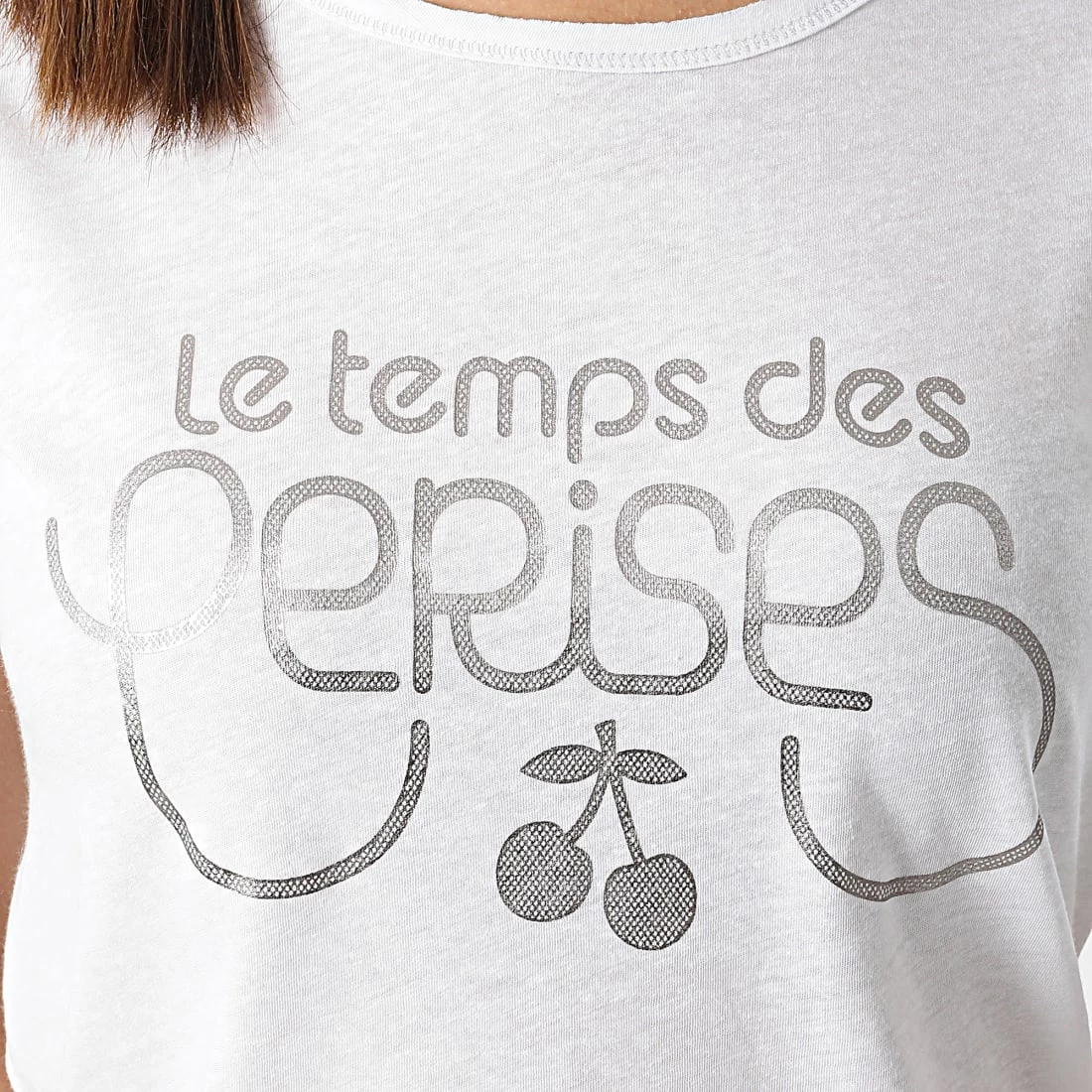 Promo 🤩 Tee 👕 Shirt Basitrame Blanc de Le Temps Des Cerises 😀 2 Promo 🤩 Tee 👕 Shirt Basitrame Blanc de Le Temps Des Cerises 😀 – Image 2