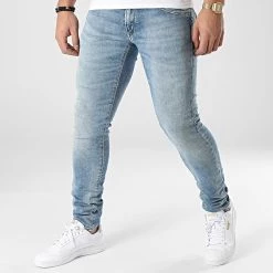 Remise 😍 JoggJean JH711JOGW5104221 Bleu Denim de Le Temps Des Cerises 🌟