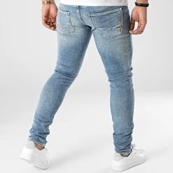 Remise 😍 JoggJean JH711JOGW5104221 Bleu Denim de Le Temps Des Cerises 🌟 -Antony Morato Soldes le temps des cerises 297705 JH711JOGW5104221 3001 20220113T143846 04
