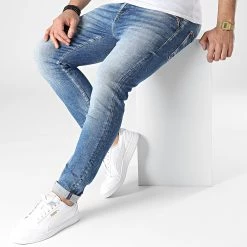 De gros ❤️ Jean Slim Nagold Bleu Denim de Le Temps Des Cerises ⭐ -Antony Morato Soldes le temps des cerises 304972 JH916NAGW1330NB BLUE 20220221T154846 01