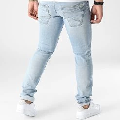 Vente flash ⭐ Jean Slim Calw4051 Bleu Wash de Le Temps Des Cerises 👏 -Antony Morato Soldes le temps des cerises 306749 JH711CALW4051 3001 BLUE 20220301T122347 04