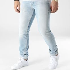 Vente flash ⌛ Jean Slim Basw4054 Bleu Wash de Le Temps Des Cerises 🧨