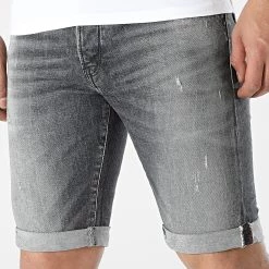 Coupon 🔥 Short Jean Laredo Gris de Le Temps Des Cerises 🤩