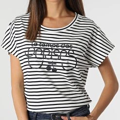 Tout neuf ❤️ Tee 👚 Shirt Femme Sailor Blanc de Le Temps Des Cerises 🤩