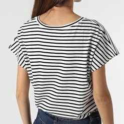 Tout neuf ❤️ Tee 👚 Shirt Femme Sailor Blanc de Le Temps Des Cerises 🤩 -Antony Morato Soldes le temps des cerises 316829 FSAILOR000000MC221 3001 20220512T160154 04