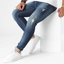 Coupon 🧨 Jean Slim Power C Bleu Denim de Le Temps Des Cerises ❤️ -Antony Morato Soldes le temps des cerises 327224 JHPOWERCW6010222 3001 20220719T143617 03