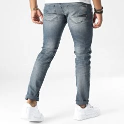 Meilleure vente 😀 Jean Slim Wall Bleu Denim de Le Temps Des Cerises 💯 -Antony Morato Soldes le temps des cerises 327229 JH711WALW1371222 3241 20220715T095540 04