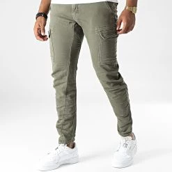 Le moins cher 🧨 Pantalon Cargo Koge Jogg Vert Kaki de Le Temps Des Cerises 👏