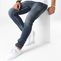 Remise 👍 Jean Slim Datteln Bleu Denim de Le Temps Des Cerises 🧨 -Antony Morato Soldes le temps des cerises 330676 JH711DATW1328 22 3286 20220805T142707 03