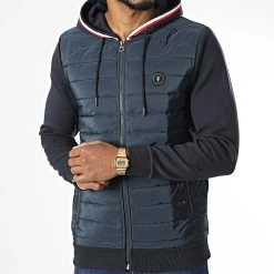 Nouveau 😉 Veste Zippée Hol Bleu Marine de Le Temps Des Cerises 🌟 -Antony Morato Soldes le temps des cerises 337277 HTHOL00000000ML222 3223 20220916T155303 03