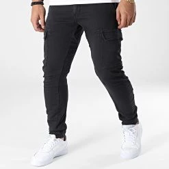 Bon marché 💯 Pantalon Cargo Koge Noir de Le Temps Des Cerises 🔥