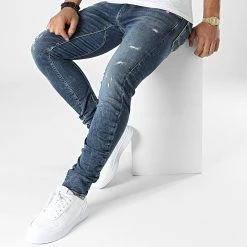 Meilleur prix 😀 Jean Skinny 903 Bleu Denim de Le Temps Des Cerises 👍 -Antony Morato Soldes le temps des cerises 341134 JH903GJOW5132222 3001 20221010T160658 03
