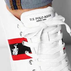 Offres 👍 Baskets Elwin White de US Polo ASSN 👏 -Antony Morato Soldes us polo assn 209357 ELWIN WHITE 20200124T164540 03