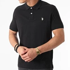 Vente flash 🧨 Polo Manches Courtes Institutional Noir de US Polo ASSN 🛒 -Antony Morato Soldes us polo assn 254160 19760129 41029 199 20210302T094138 03