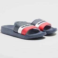 Nouveau 🔔 Claquettes 62291 Bleu Marine de US Polo ASSN ✔️