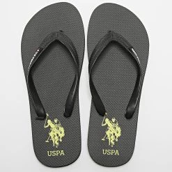 Le moins cher 👏 Tongs 62286 Noir de US Polo ASSN ❤️
