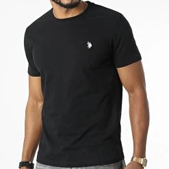 Remise 😉 Tee 👚 Shirt Mick Noir de US Polo ASSN 🤩