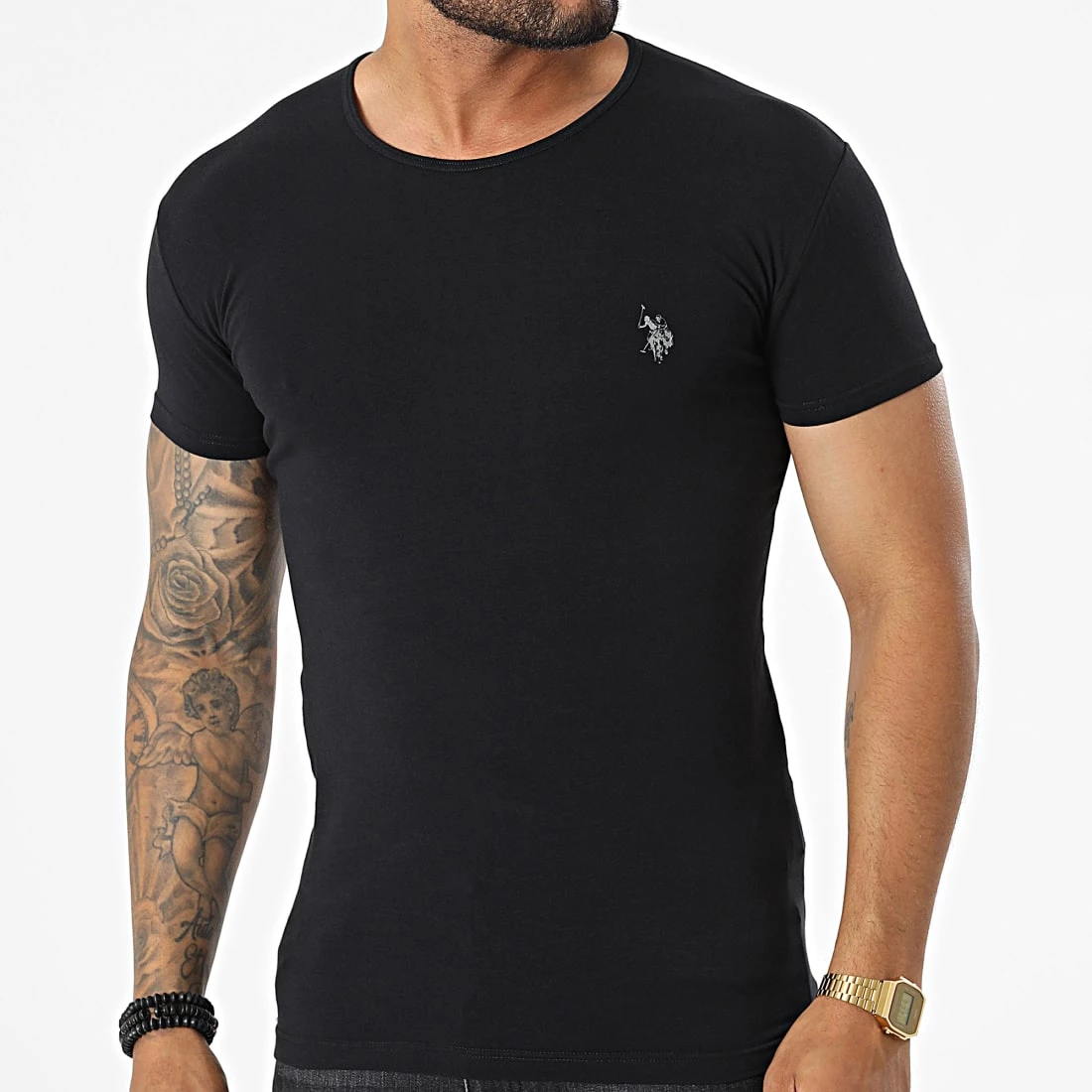 Budget ❤️ Tee 👕 Shirt 64550 Noir de US Polo ASSN 💯 1 Budget ❤️ Tee 👕 Shirt 64550 Noir de US Polo ASSN 💯