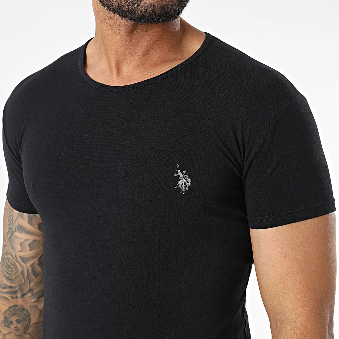 Budget ❤️ Tee 👕 Shirt 64550 Noir de US Polo ASSN 💯 2 Budget ❤️ Tee 👕 Shirt 64550 Noir de US Polo ASSN 💯 – Image 2