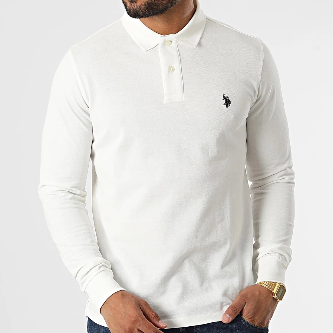 Meilleure affaire ❤️ Polo Manches Longues Must Beige Clair de US Polo ASSN 🎉 3 Meilleure affaire ❤️ Polo Manches Longues Must Beige Clair de US Polo ASSN 🎉 – Image 3