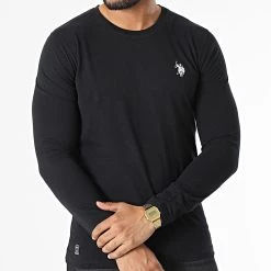 Meilleure affaire 🛒 Tee 👕 Shirt Manches Longues Joel Noir de US Polo ASSN 🎉 -Antony Morato Soldes us polo assn 333490 63050 52956 199 20220825T160120 03