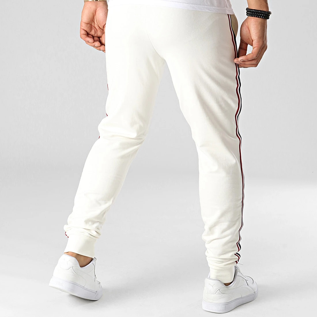 Sortie 🧨 Pantalon Jogging A Bandes 62998 Blanc de US Polo ASSN 🧨 4 Sortie 🧨 Pantalon Jogging A Bandes 62998 Blanc de US Polo ASSN 🧨 – Image 4
