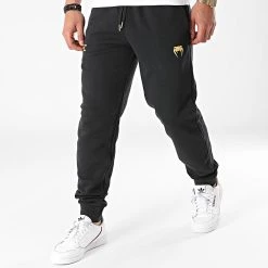Grosses soldes 😉 Pantalon Jogging UFC Replica 00068 Noir Doré de Venum 🎉