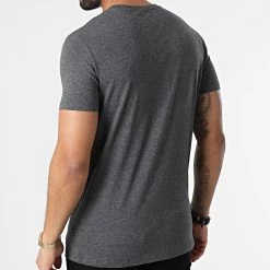 Nouveau 🔔 Tee 👚 Shirt Stamp Gris Anthracite Chiné de Venum 🧨 -Antony Morato Soldes venum 297418 04393 DARK HEATHER GREY 20220106T160551 04