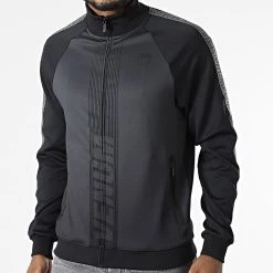 Meilleur prix 🧨 Veste Zippée A Bandes Track Vert Kaki de Venum ✨