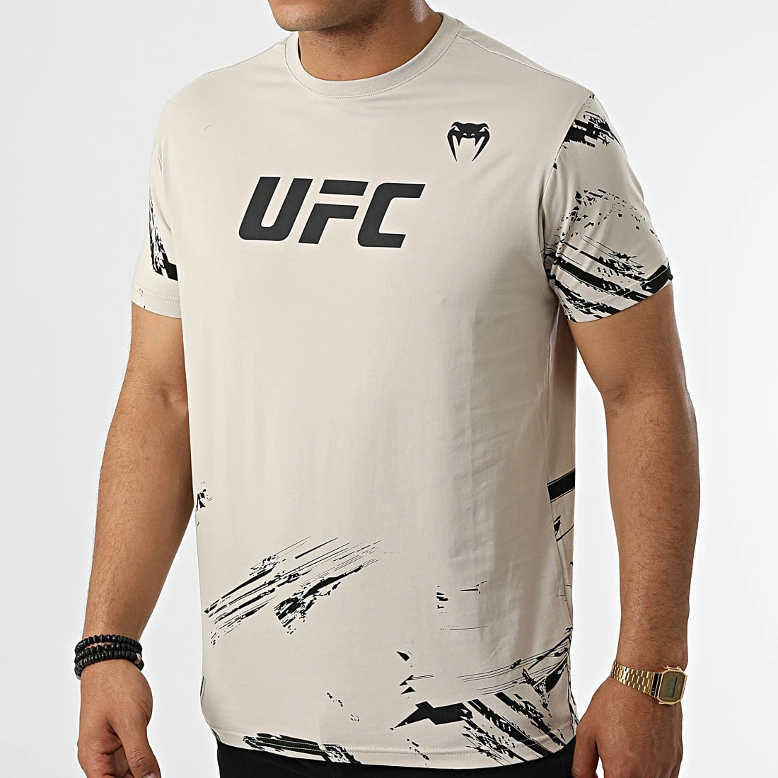 Remise 😉 Tee 👚 Shirt Authentic UFC Fight Week Beige de Venum 💯 1 Remise 😉 Tee 👚 Shirt Authentic UFC Fight Week Beige de Venum 💯