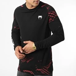 Nouveau 🔥 Tee 👕 Shirt Manches Longues Authentic UFC Fight Week Noir de Venum 👏 -Antony Morato Soldes venum 322400 00111 001 20220616T162046 03