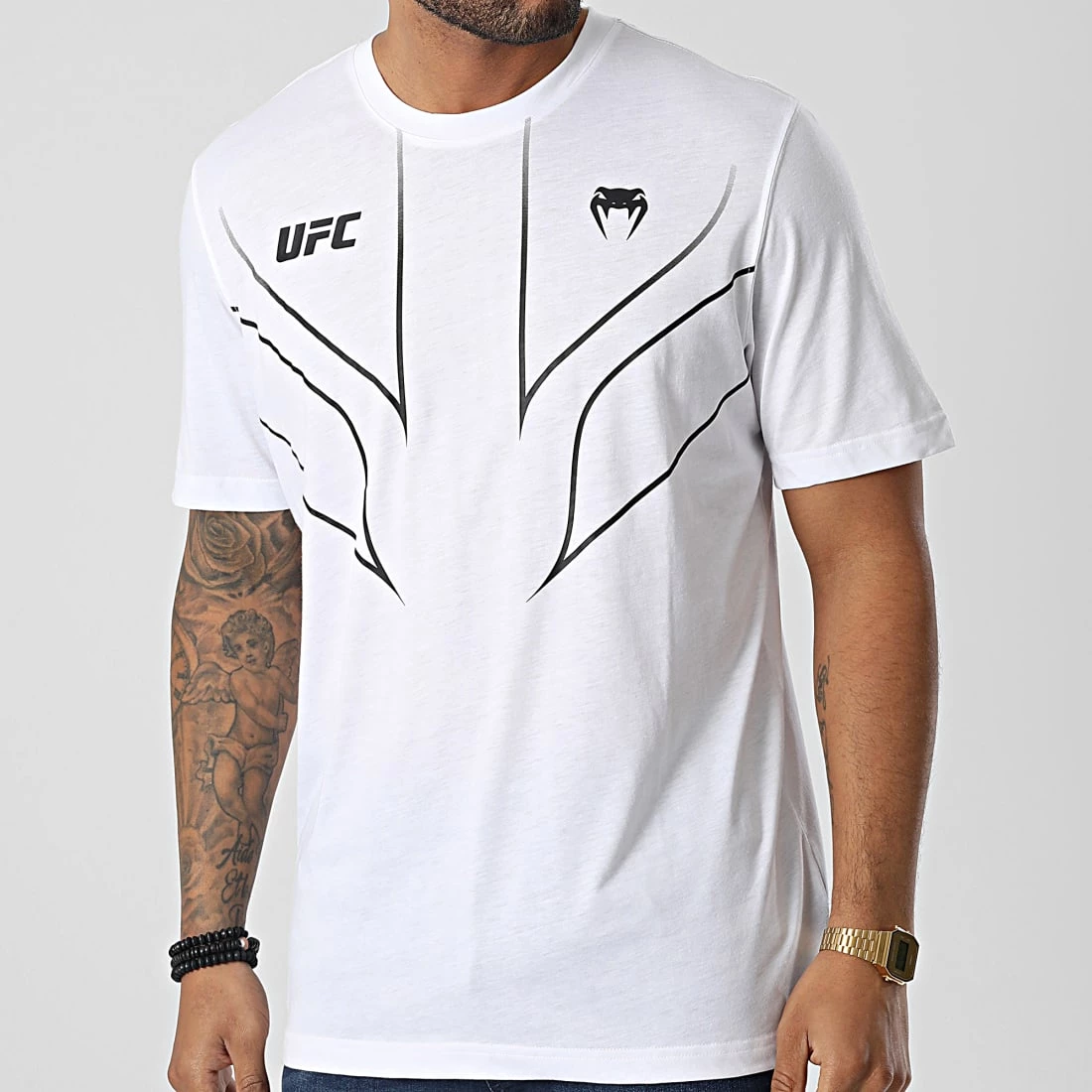 Sortie 👏 Tee 👕 Shirt Fight Night 00153 Blanc de Venum 💯 3 Sortie 👏 Tee 👕 Shirt Fight Night 00153 Blanc de Venum 💯 – Image 3